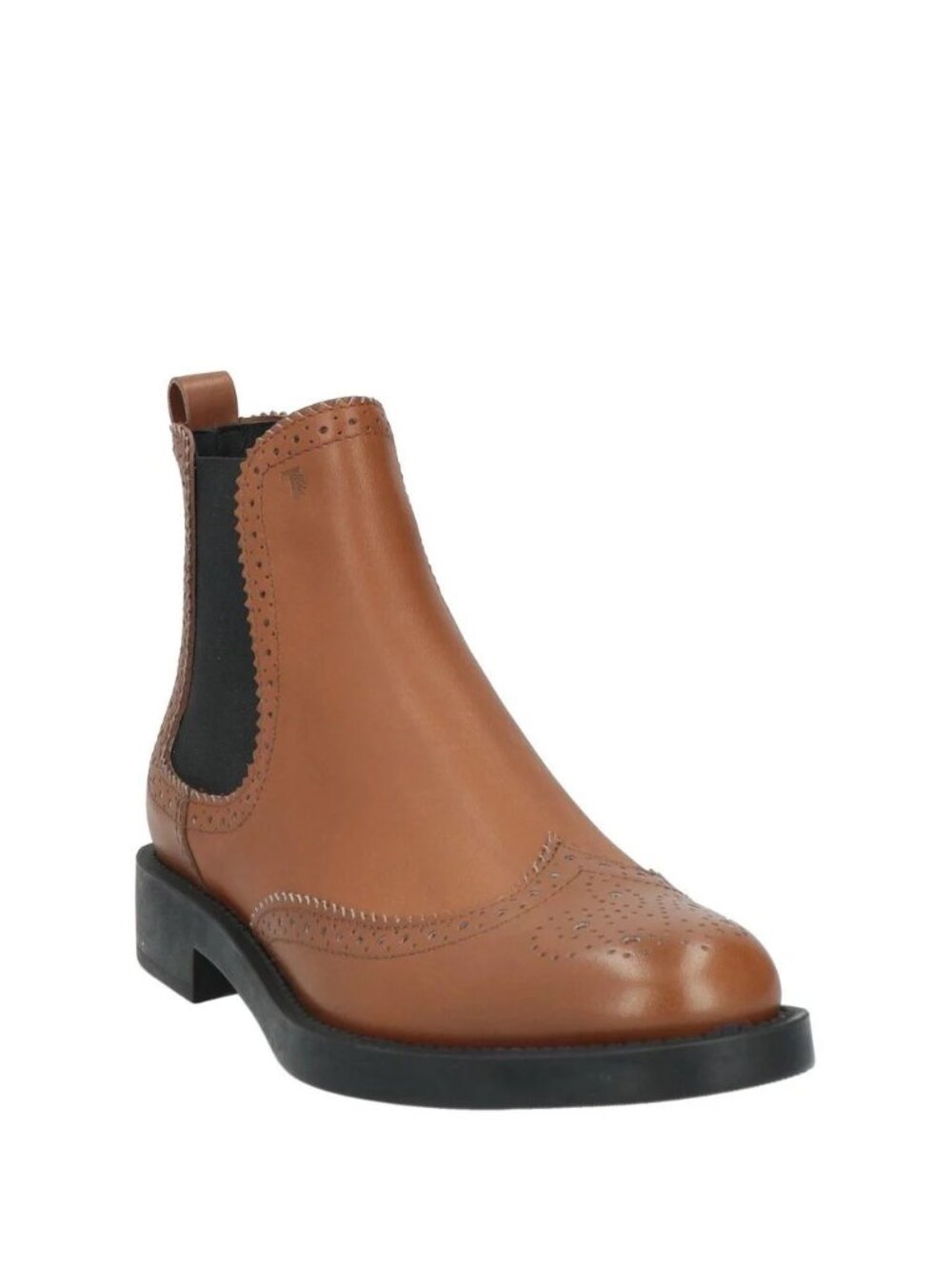 Tod's Women's Brown Chelsea Boot Wingtip Brogue Detail 39.5 - U.S 9.5‎